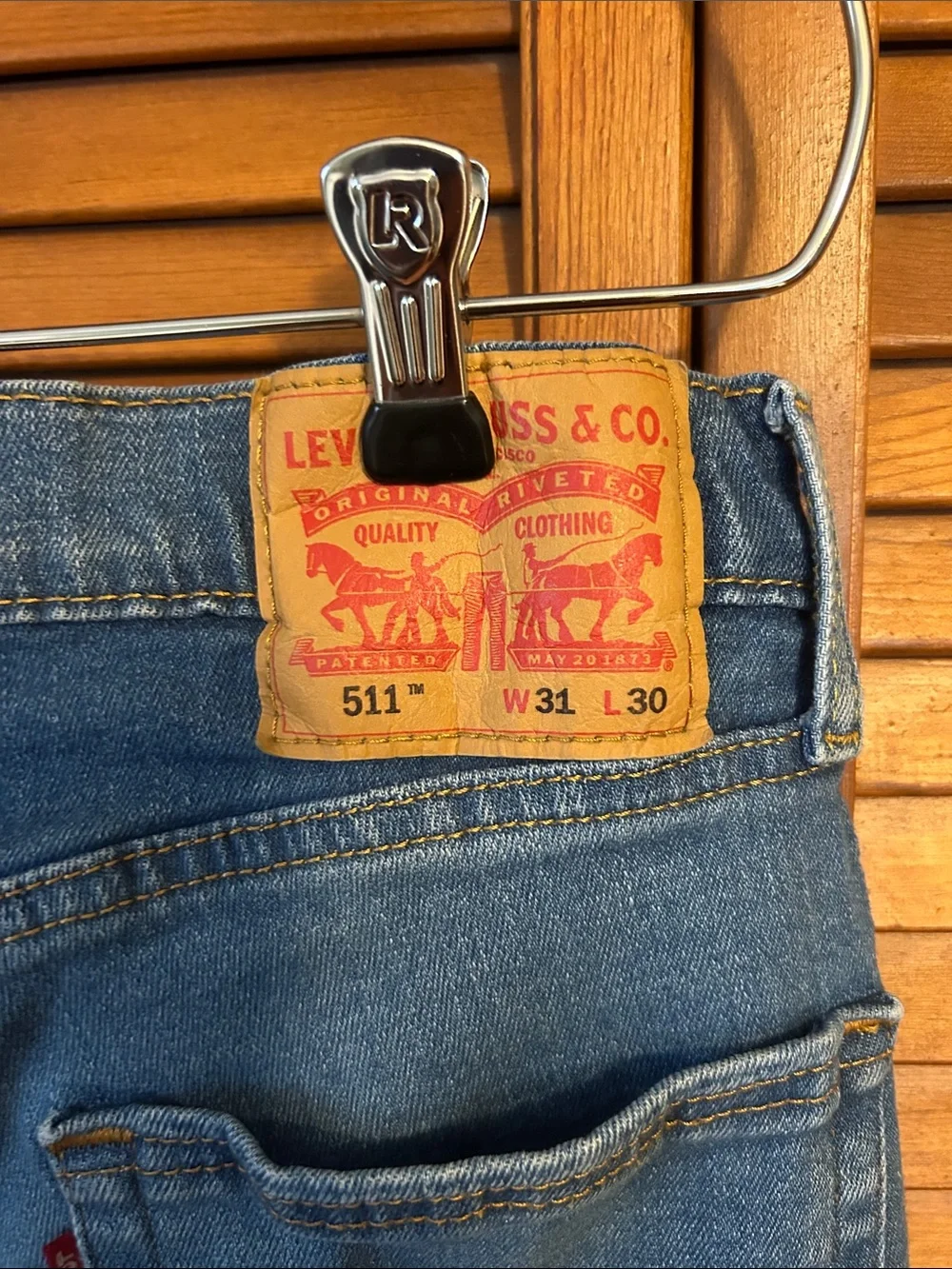 Men's Blue Denim Jeans Levi’s 511 31x30